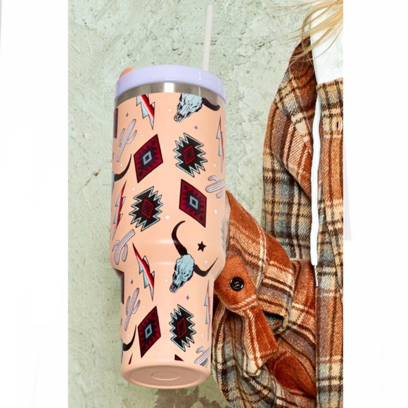 Western Steer Head Stainless Tumbler - Picture 2 of 8